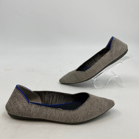 Rothy's Beige Pointed Toe Flats | Size 7.5 for Everyday Elegance - Picture 4 of 7